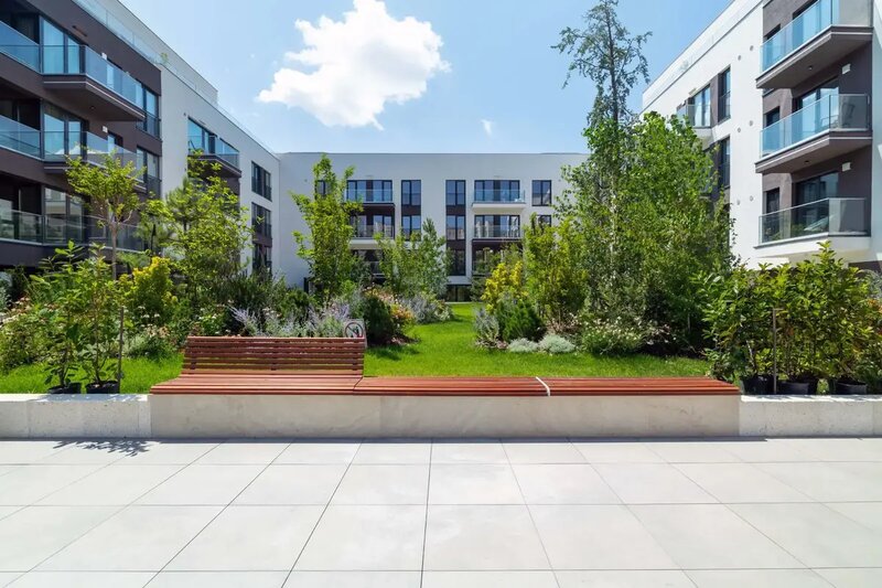 Icon Garden, garsoniera cu gradina, ansamblu nou, finalizat,
