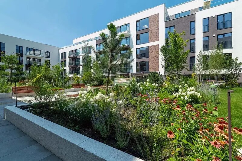 Icon Garden, garsoniera cu gradina, ansamblu nou, finalizat,