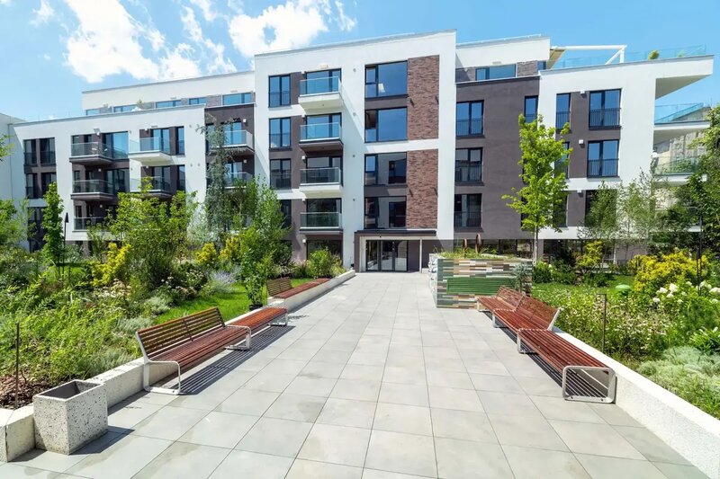Icon Garden, garsoniera cu gradina, ansamblu nou, finalizat,