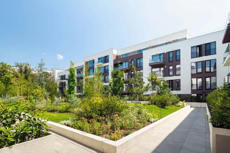 Icon Garden, garsoniera cu gradina, ansamblu nou, finalizat,