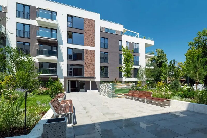 Icon Garden, garsoniera cu gradina, ansamblu nou, finalizat,