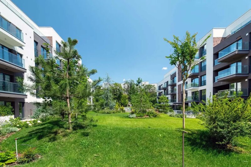 Icon Garden, garsoniera cu gradina, ansamblu nou, finalizat,